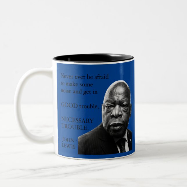 RBG und John Lewis Quote Tasse (Links)