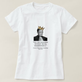 RBG, Zitat, weiß T-Shirt