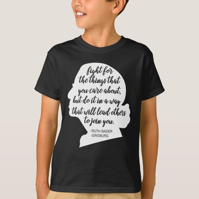 RBG zitiert, Ginsburg zitiert, Ruth Bader Ginsburg T-Shirt (Vorderseite)