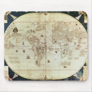 Rc C 2487 Karte der Welt, entworfen von Sebastien Mousepad