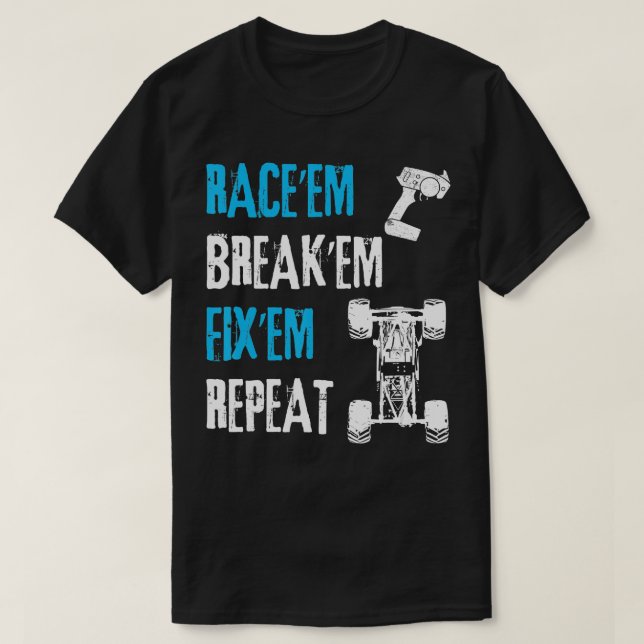 RC Car Remote Kontrolle Racing Geschenk T-Shirt (Design vorne)
