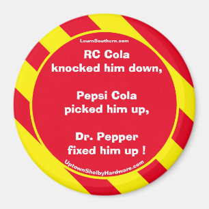 RC Cola Red/Yellow Magnet