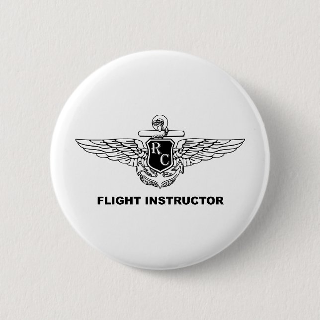 RC Flug-Lehrer Button (Vorderseite)