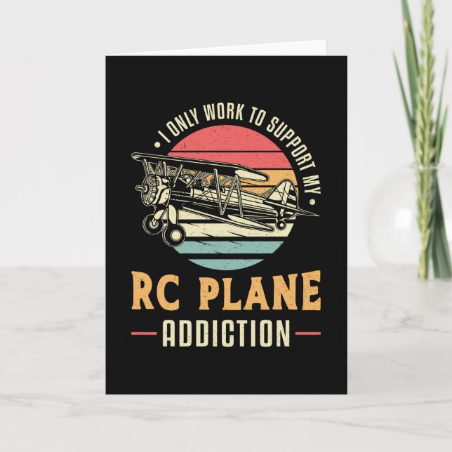 RC Flugzeug Addiction Airplane Luftfahrzeug RC Flu Karte (Vorderseite)