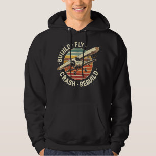 RC-Flugzeug Bauen Fliegen Absturz Wiederaufbau Pil Hoodie