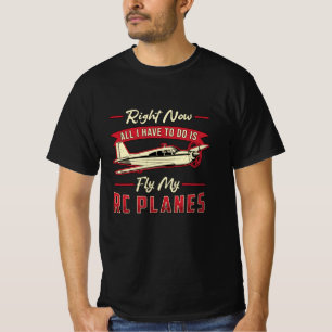 RC-Flugzeug-Flugzeug-Pilot Fliegen meine RC-Flugze T-Shirt