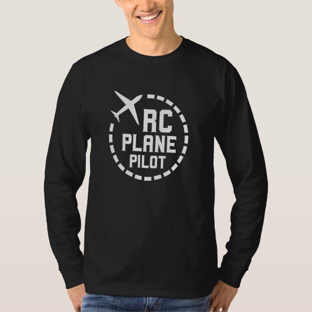 Rc-Flugzeug-Pilot Ferngesteuertes Fliegenfunkgerät T-Shirt (Vorderseite)