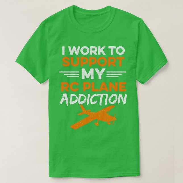 RC-Flugzeug-Remote-Kontrolle-Zitat für ein RC-Flug T-Shirt (Design vorne)