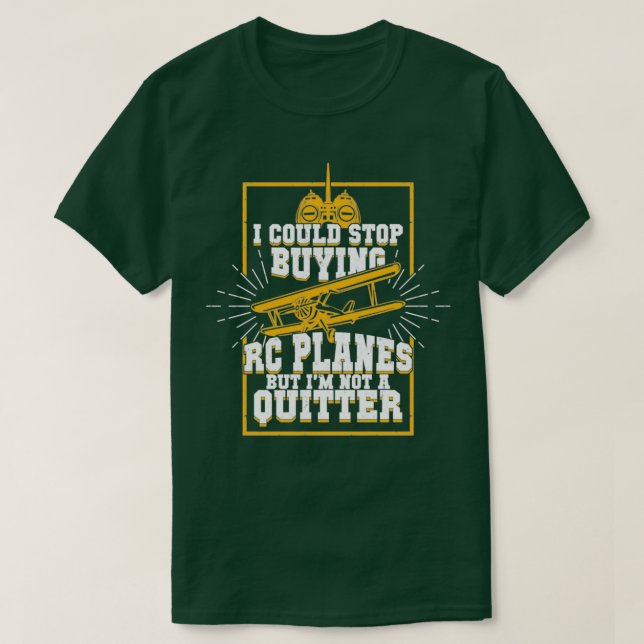 RC Flugzeug Remote Radio Kontrolle Kontrolliertes  T-Shirt (Design vorne)