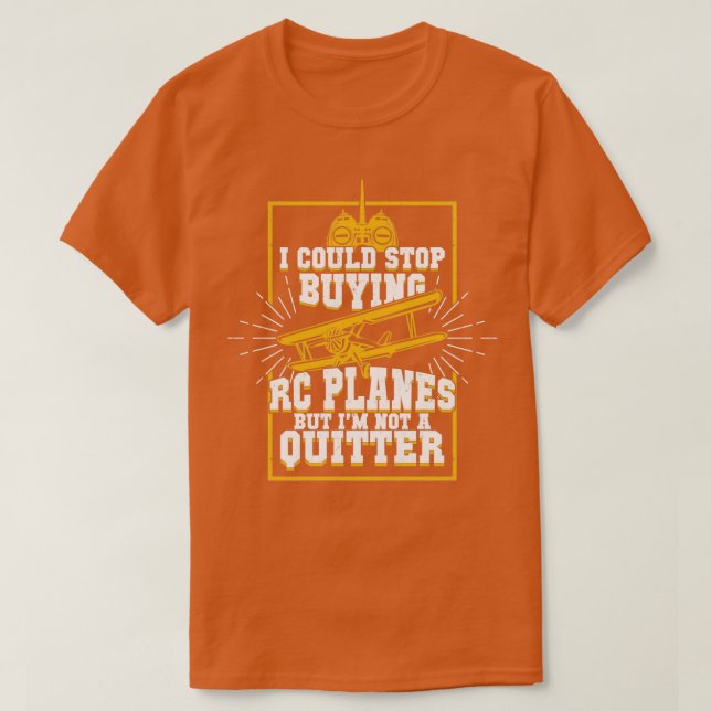 RC Flugzeug Remote Radio Kontrolle Kontrolliertes  T-Shirt (Design vorne)