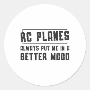 RC Flugzeuge Better Mood Airplane RC Flugzeug Runder Aufkleber