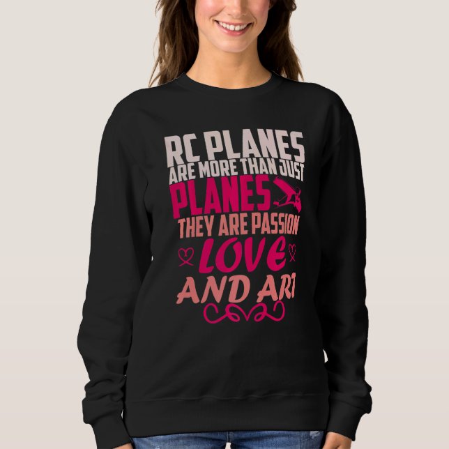 Rc Pilot Modellflugzeug-Modellmodell Rc Airbus Sweatshirt (Vorderseite)