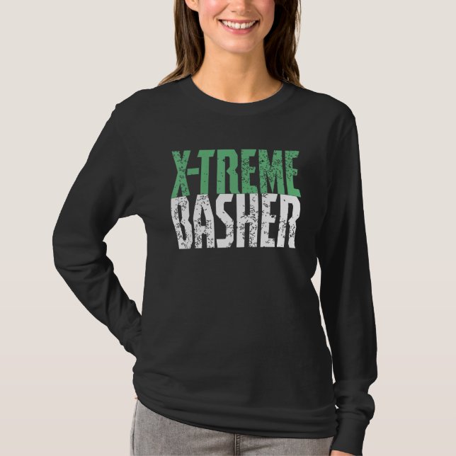 Rc-Pkw-Fagott-Zitat: Extrem bashing Monster T-Shirt (Vorderseite)