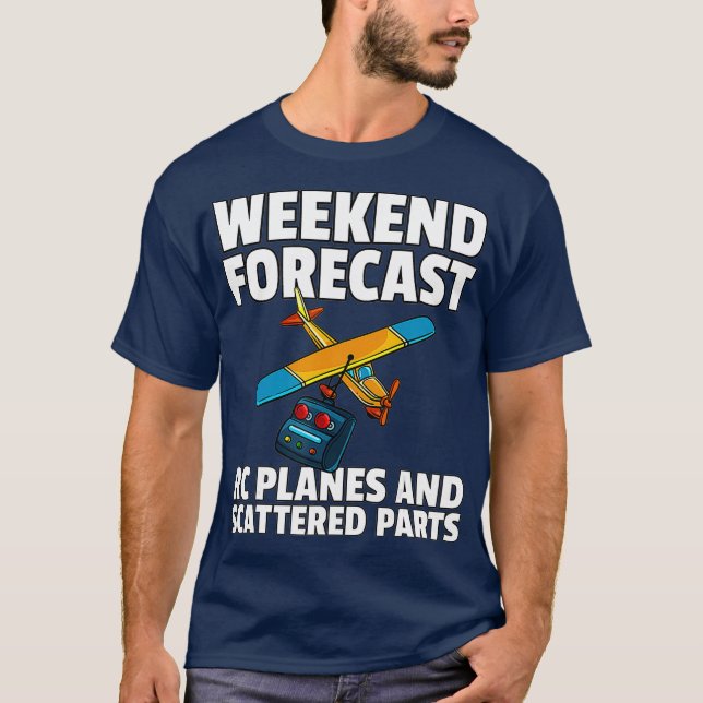 RC Plane Gift For RC Pilot Model Airplane Lover T-Shirt (Vorderseite)