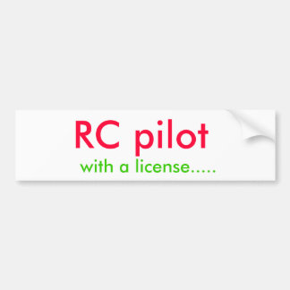 RC steuern, mit einer Lizenz ..... Autoaufkleber