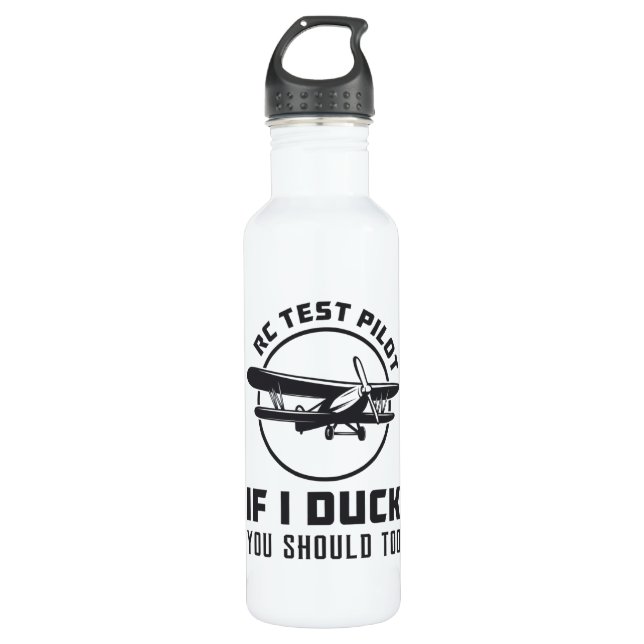 RC-Testpilot, wenn ich das RC-Flugzeug abziehe Edelstahlflasche (Vorderseite)