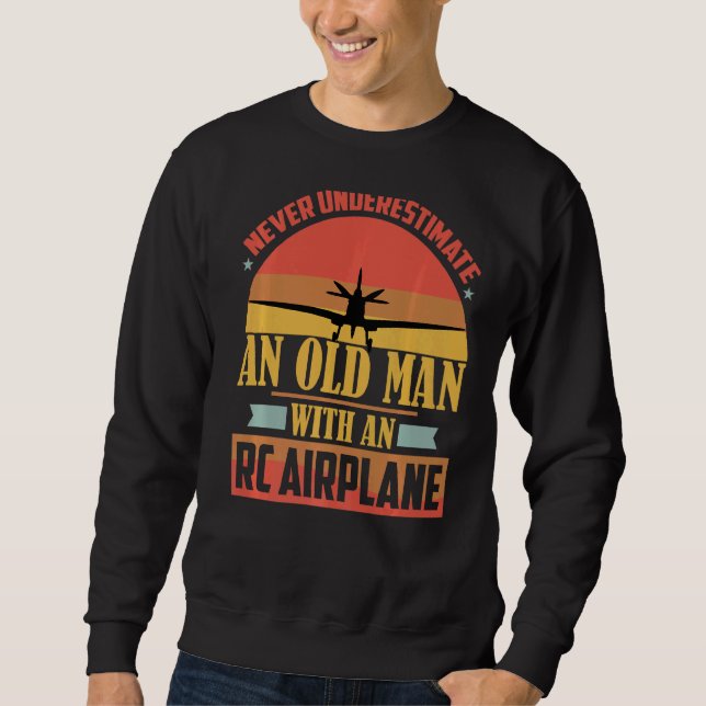 Rc Testpilotenmodell Modellflugmodell RC Sweatshirt (Vorderseite)