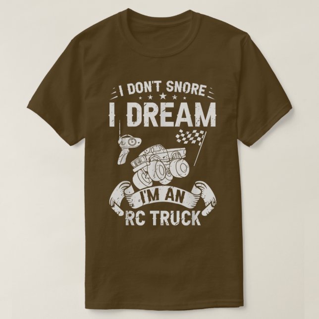 Rc Truck Monster Fernautobahn Kontrolle T-Shirt (Design vorne)