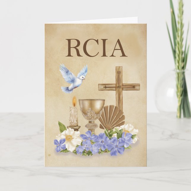 RCIA Katholischer Glaube Herzlichen Glückwunsch zu Karte (Vorderseite)