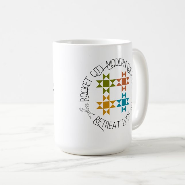 RCMQG 2025 Retreat-Tasse Kaffeetasse (VorderseiteRechts)