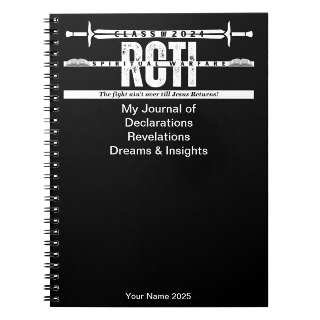 RCTI 2025 Spiritual Warfare Journal (Noir) (Devant)