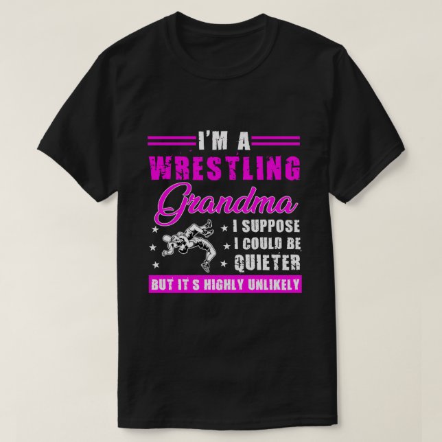 RD Funny Wrestling Oma Long Sleeve Tshirt Couch (Design vorne)