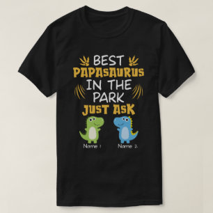 RD Personalisiert Bestes Papasaurus im Park T-Shirt
