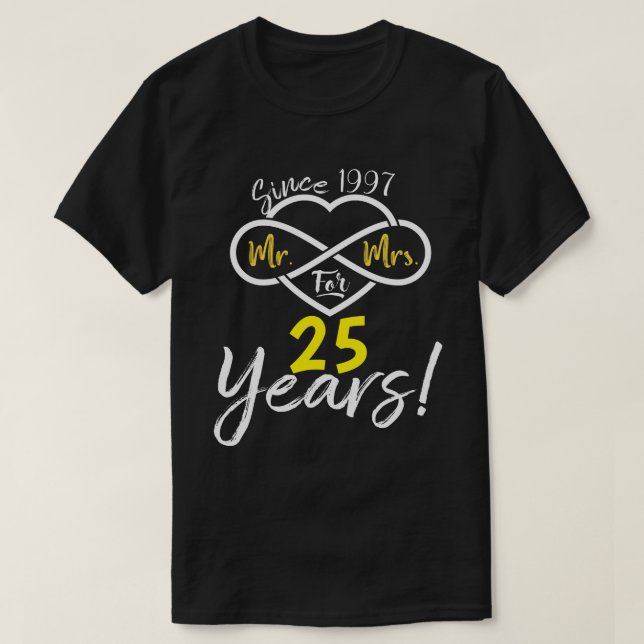 RD Personalisiert Mrs. Infinite Liebe Verheiratet T-Shirt (Design vorne)