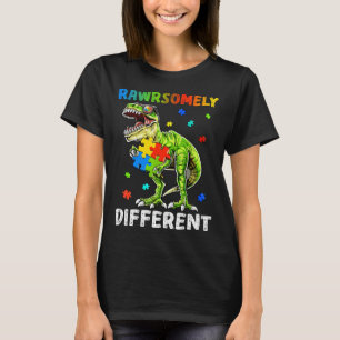 Rd Rawrsomely Different Dinosaur Autismus Bewussts T-Shirt