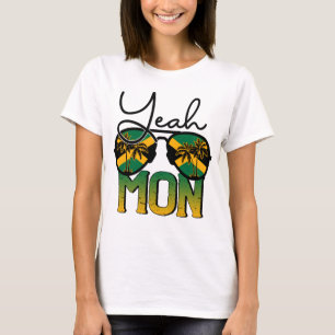 RD Yeah Mon Sonnenbrille Jamaica Flagge Jamaica Re T-Shirt