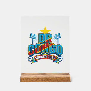 RDC Soccer 2026 Football Gras Pays Typographie