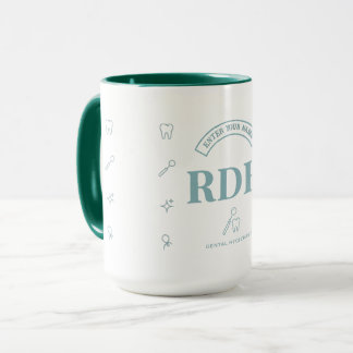 RDHZahnärztliche Hygienikerin Personalisierter min Tasse