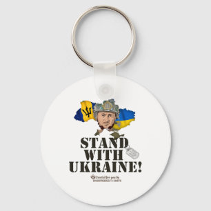 Rdos Steht Mit Ukraine Zelensky Flagge Rdos  Schlüsselanhänger