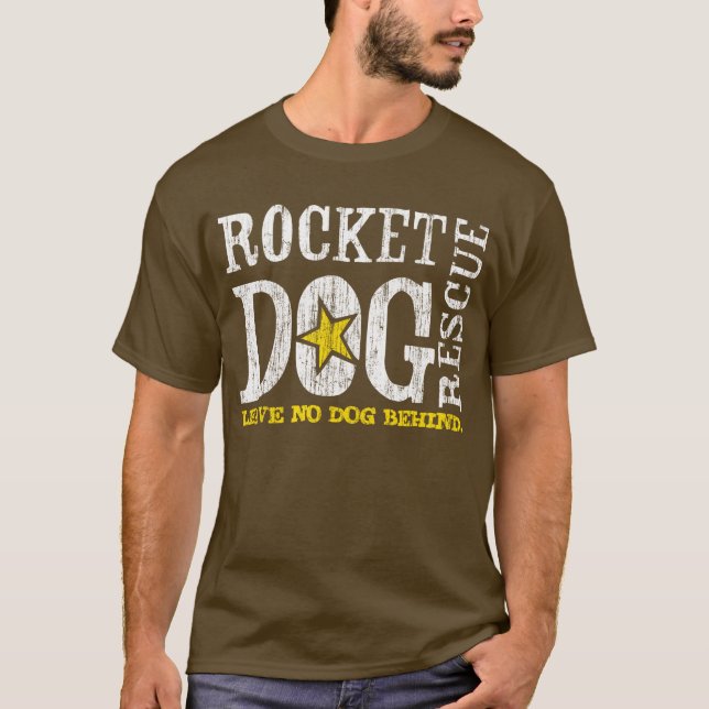 RDR Logo (Vintages Weißes/Goldrute) T-Shirt (Vorderseite)