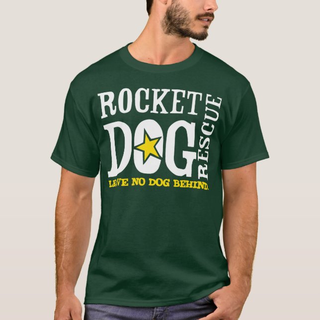 RDR Logo (weiß/Goldrute) T-Shirt (Vorderseite)
