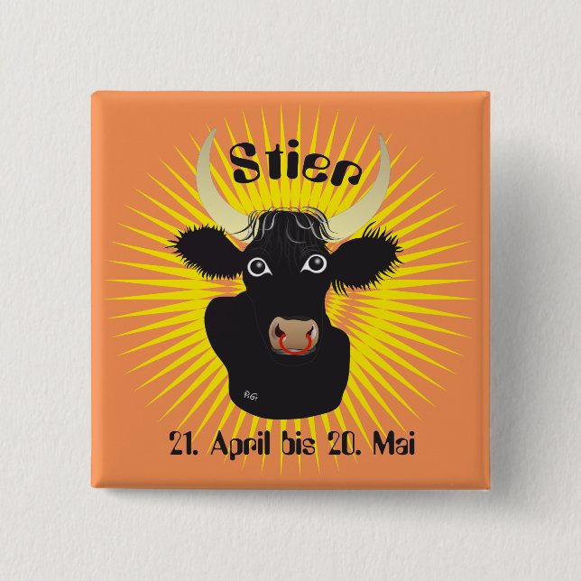 Re 21. April bis 20. Mai Buttons (Vorderseite)