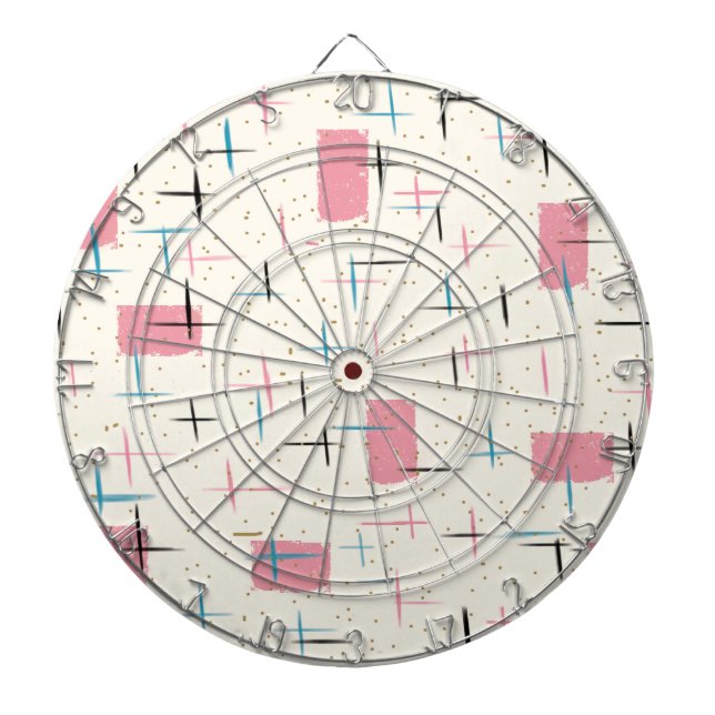 Re-Atomrosa Muster Dart Board Dartscheibe (vorne)