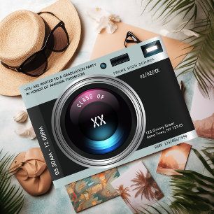 Re-Kamera-Graduierungspartei Einladung