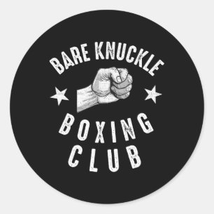 Re Knuckle Boxing Männer Faustkampf Knuckle Fighte Runder Aufkleber