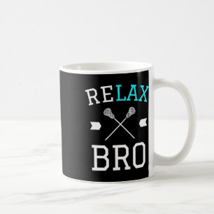 Re Lax Bro Funny Uni Lacrosse Geschenk Shirt Kaffeetasse