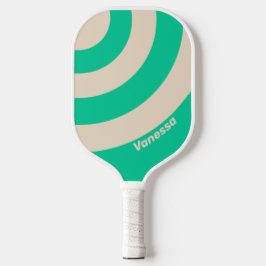 Re-Mint-Drei-Kreislauf-Streifen mit Name Pickleball Schläger