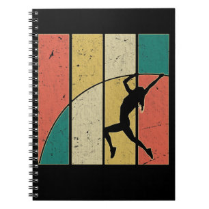 Re Pole Vaulting Girl Pole Vaulter Notizblock
