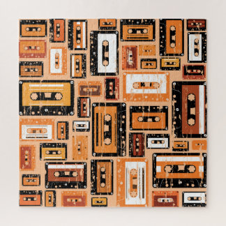 Re-Re-Kassettenband Nahtloses Muster