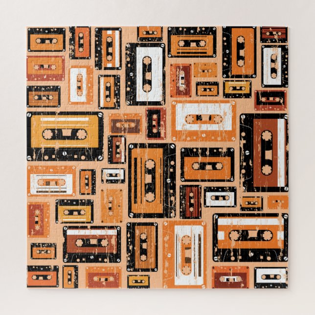 Re-Re-Kassettenband Nahtloses Muster (Vertikal)