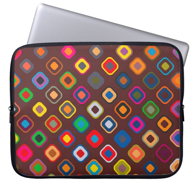 Re-Re-Quadrate Laptopschutzhülle (Vorderseite)