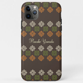 Re-Square-Muster braune benutzerdefinierte Visiten Case-Mate iPhone Hülle