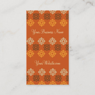Re-Square-Muster Orange Custom Business Card Visitenkarte