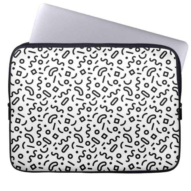 Re-Squiggle-Muster Laptopschutzhülle (Vorderseite)