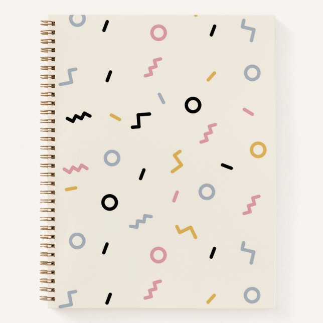 Re-Squiggle-Muster Notizbuch (Vorderseite)