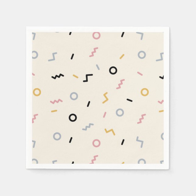 Re-Squiggle-Muster Serviette (Vorderseite)